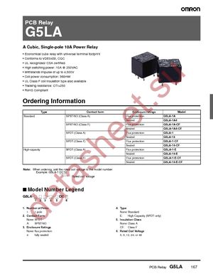 G5LA-1-E-DC12 datasheet  